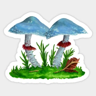 MUSHROOM ART SERIES: Psilocybe aeruginosa Sticker